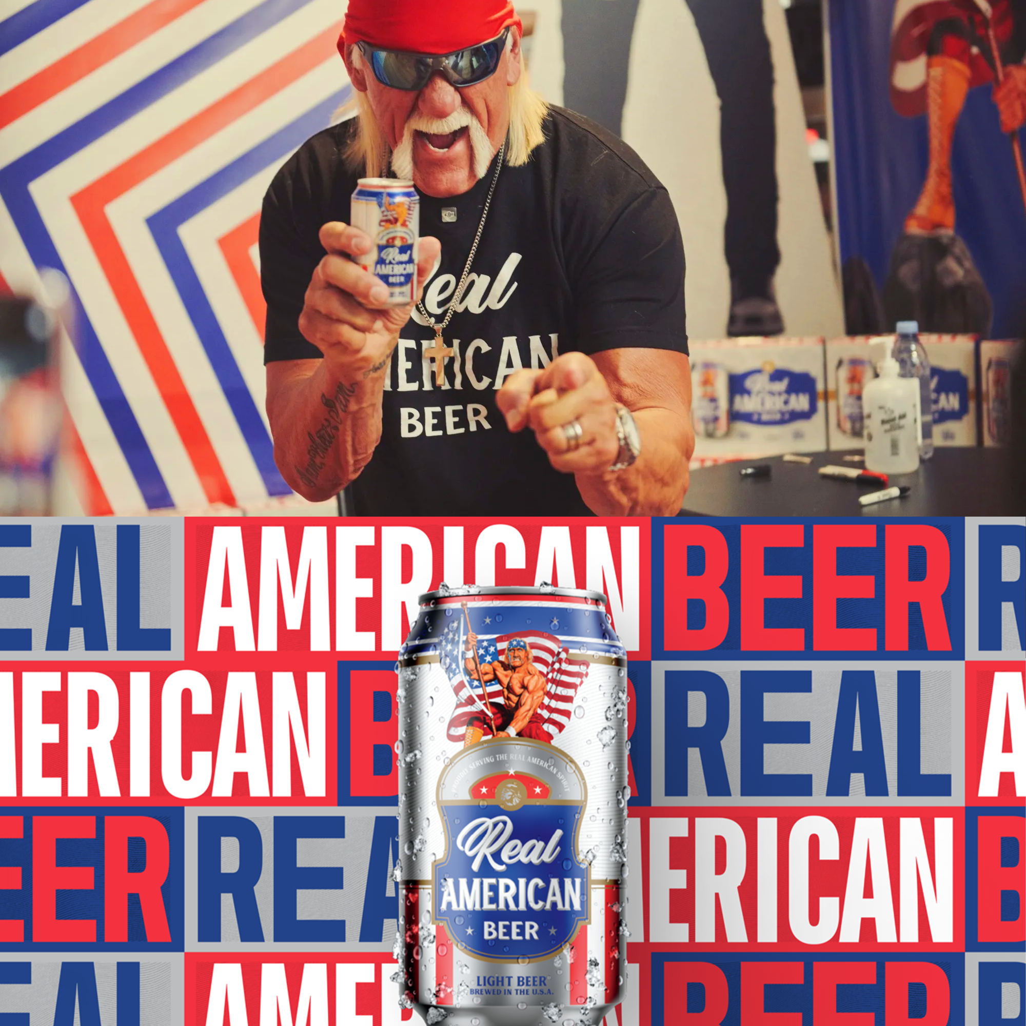 Hulk Hogan Real American Beer endorsed by VForce